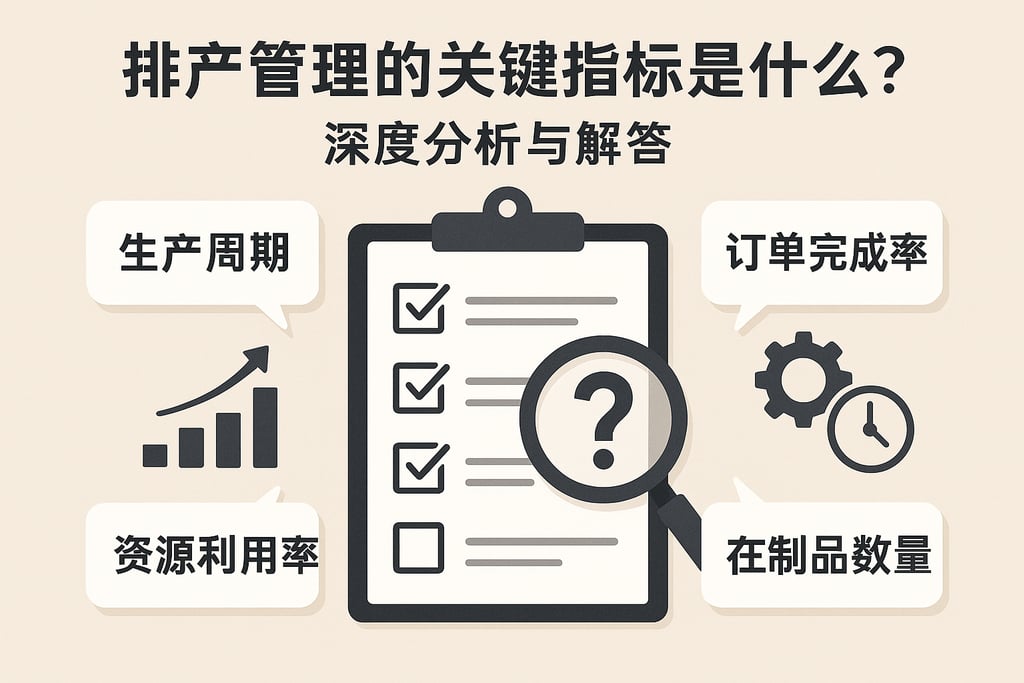 排产管理的关键指标是什么？深度分析与解答