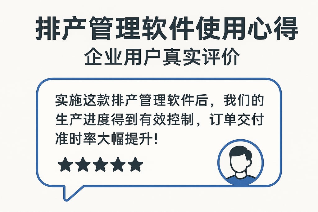 排产管理软件使用心得：企业用户真实评价