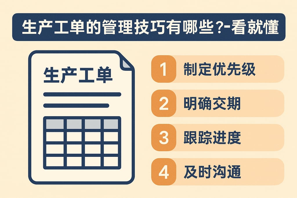 生产工单的管理技巧有哪些？一看就懂