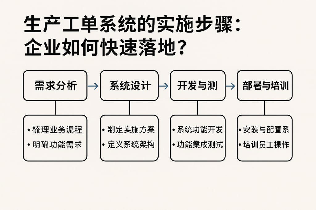 生产工单系统的实施步骤：企业如何快速落地？