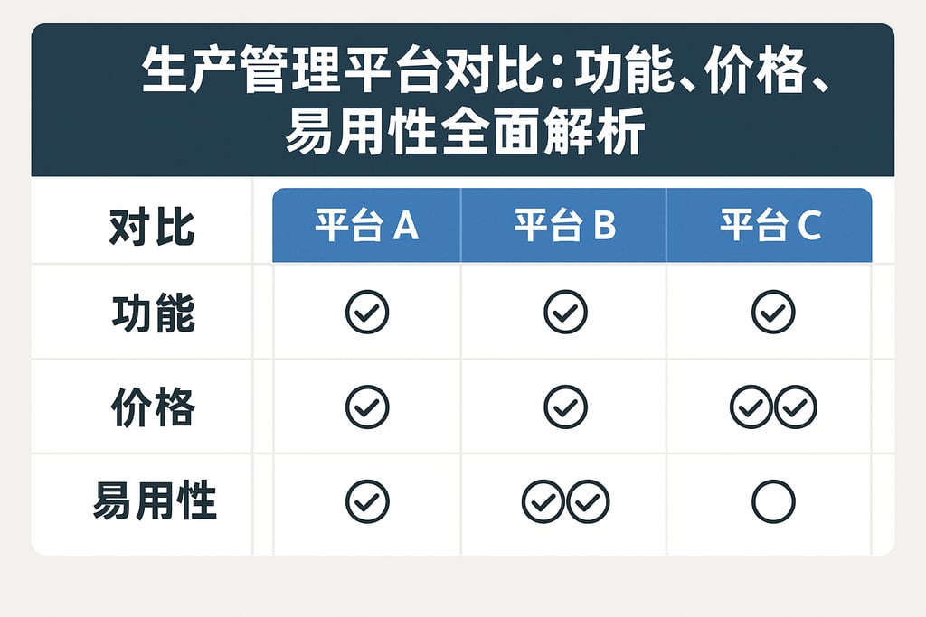生产管理平台对比：功能、价格、易用性全面解析
