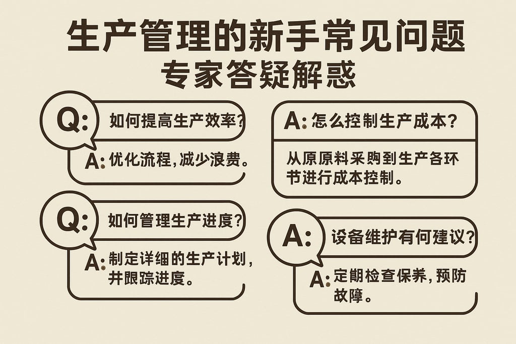 生产管理的新手常见问题：专家答疑解惑