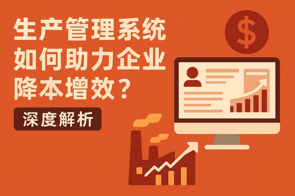 生产管理系统如何助力企业降本增效？深度解析