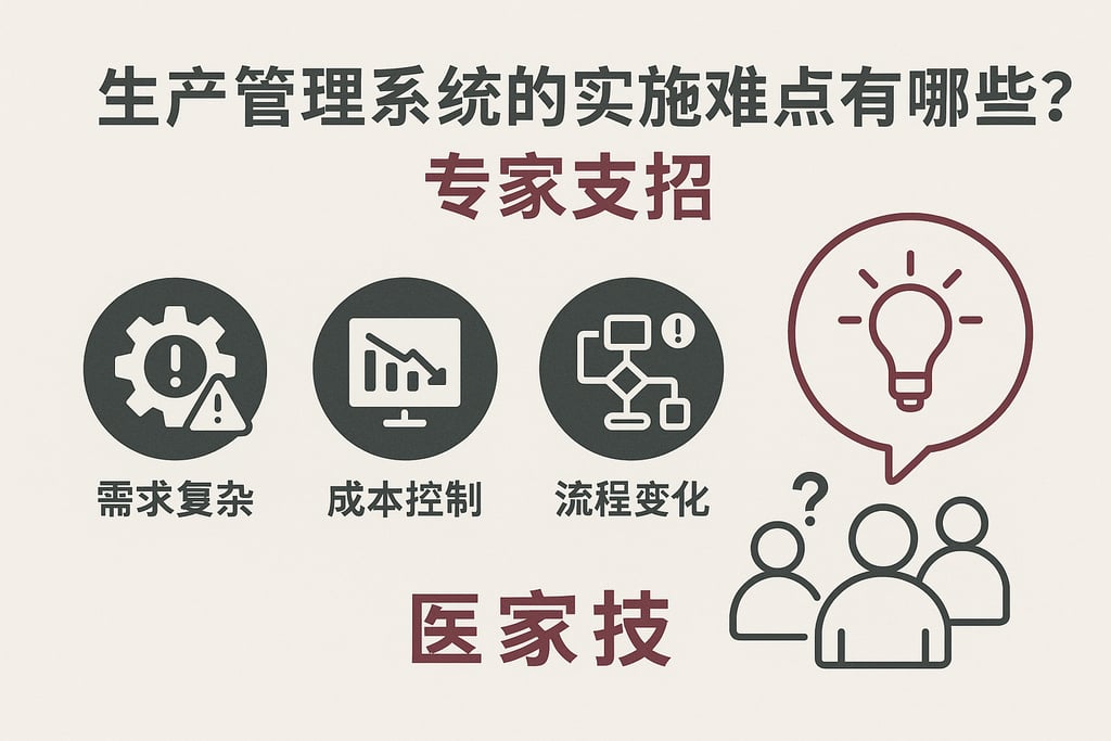 生产管理系统的实施难点有哪些？专家支招