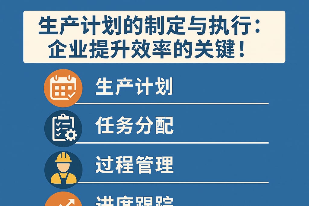 生产计划的制定与执行：企业提升效率的关键！