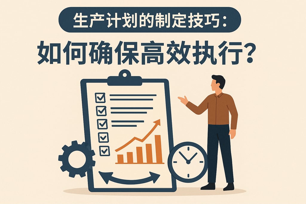 生产计划的制定技巧：如何确保高效执行？