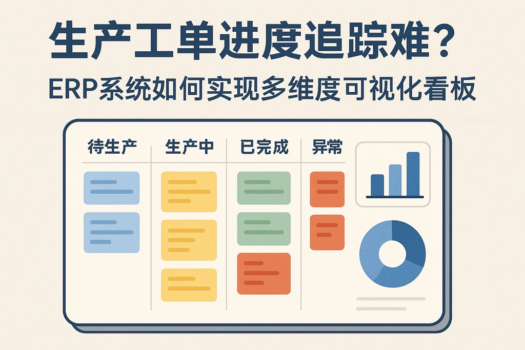 生产工单进度追踪难?ERP 系统如何实现多维度可视化看板 | 零代码企业数字化知识站