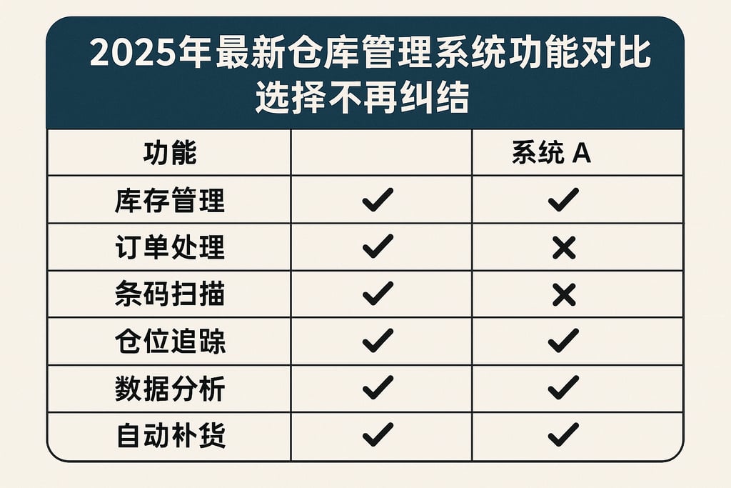 2025年最新仓库管理系统功能对比，选择不再纠结