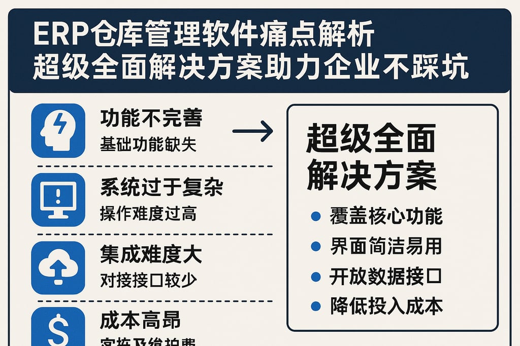 ERP仓库管理软件痛点解析，超级全面解决方案助力企业不踩坑