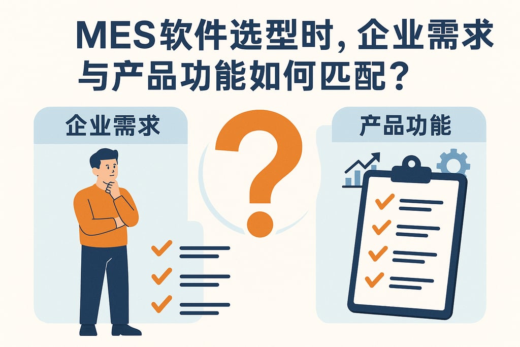 MES软件选型时，企业需求与产品功能如何匹配？
