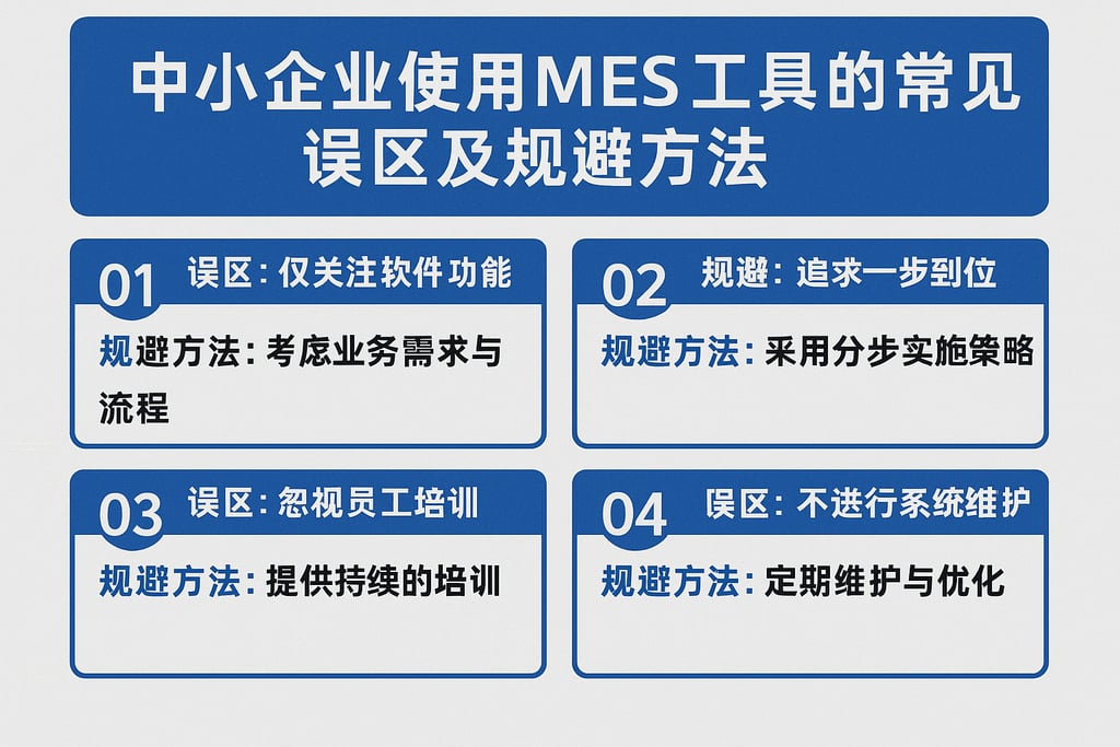 中小企业使用MES工具的常见误区及规避方法