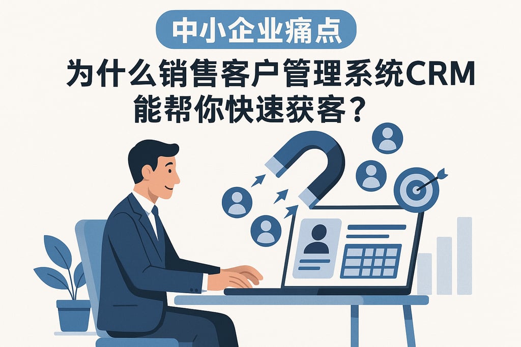 中小企业痛点：为什么销售客户管理系统CRM能帮你快速获客？