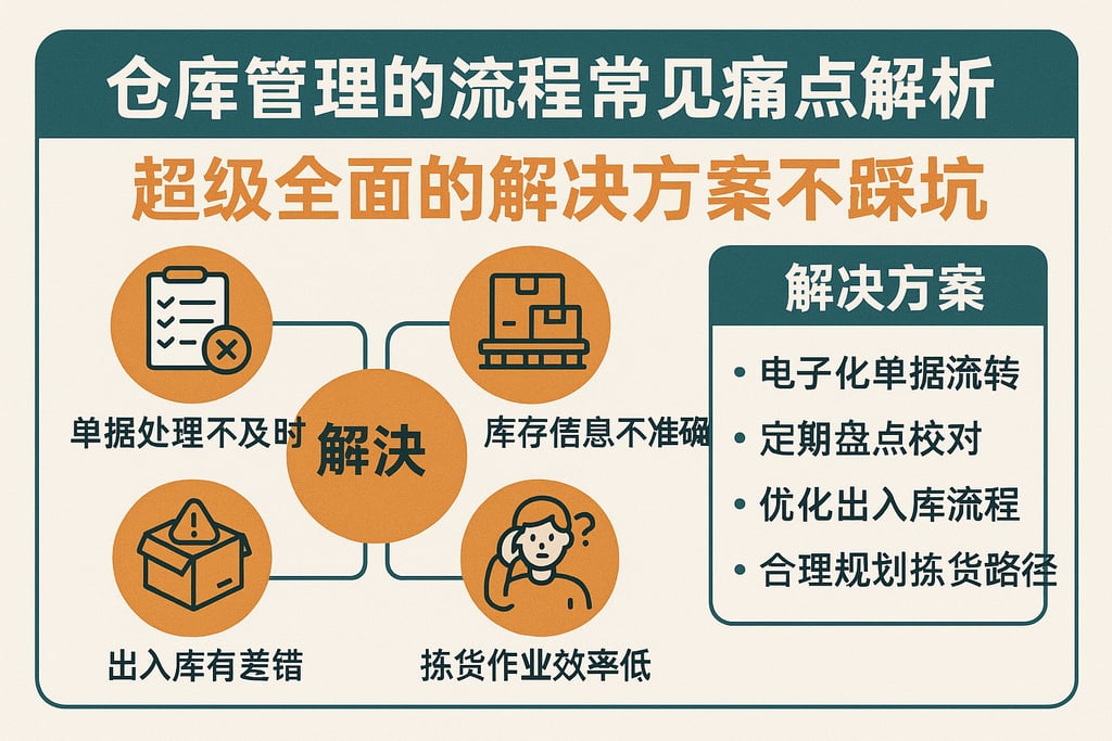 仓库管理的流程常见痛点解析，超级全面的解决方案不踩坑