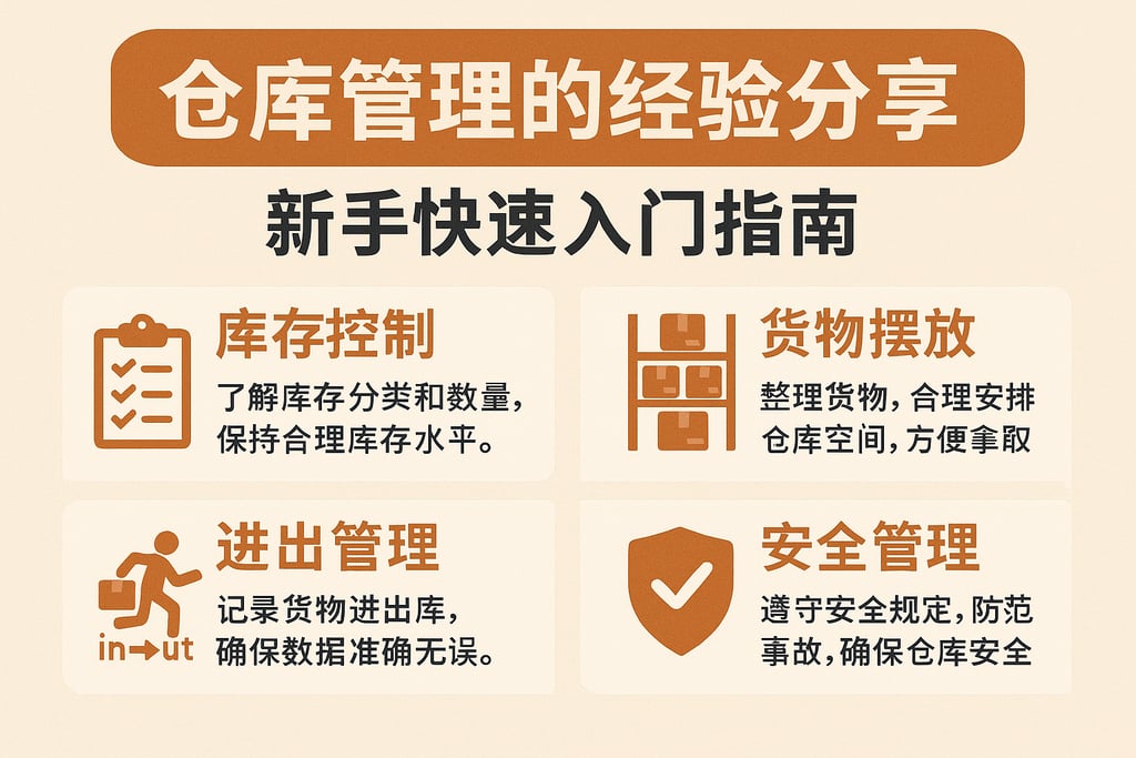 仓库管理的经验分享，新手快速入门指南