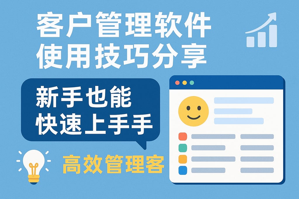 客户管理软件使用技巧分享，新手也能快速上手高效管理客户