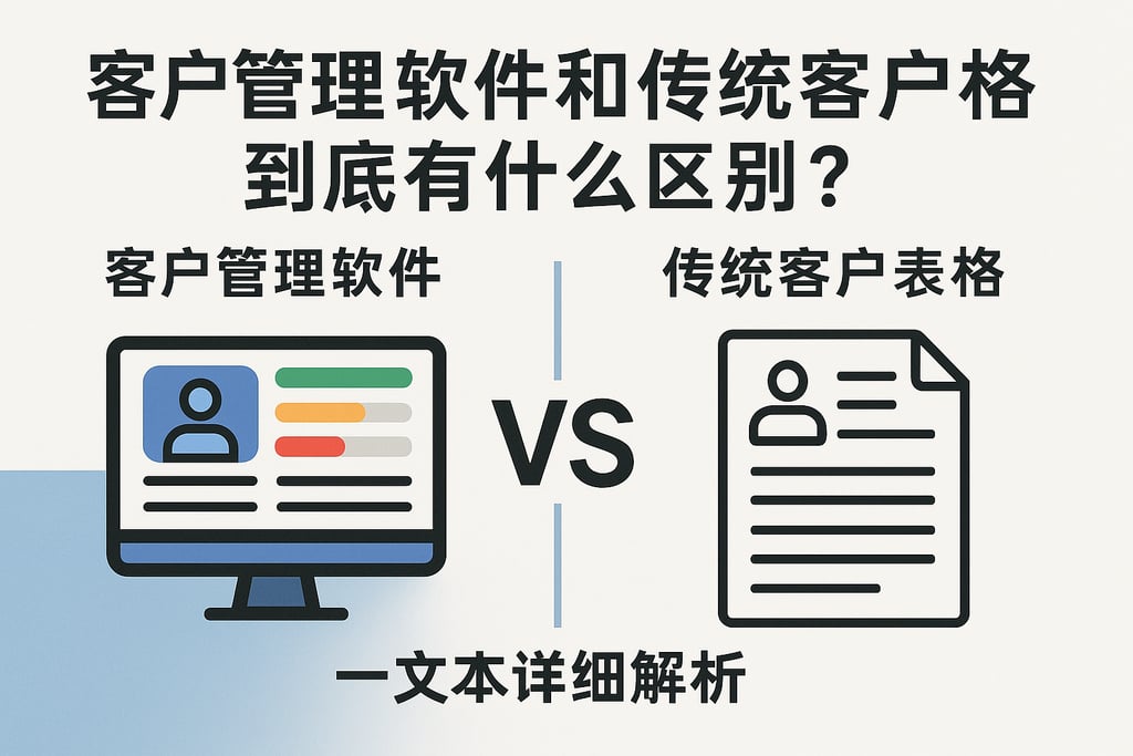 客户管理软件和传统客户表格到底有什么区别？一文详细解析