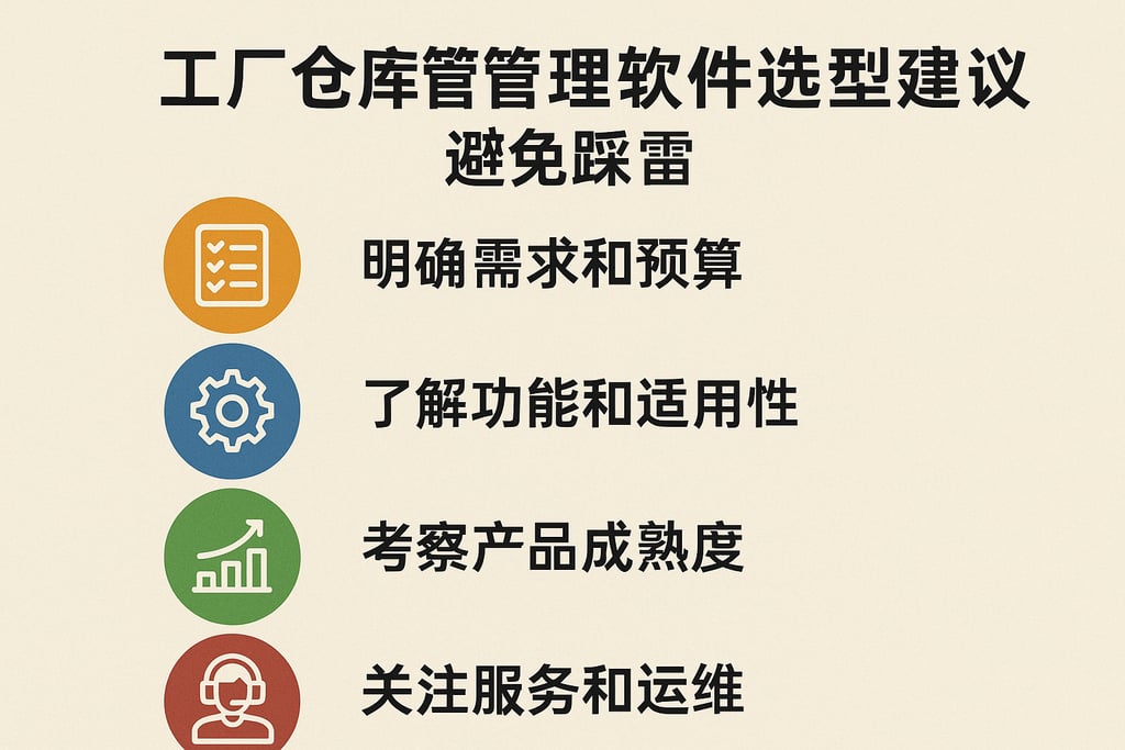 工厂仓库管理软件选型建议，避免踩雷