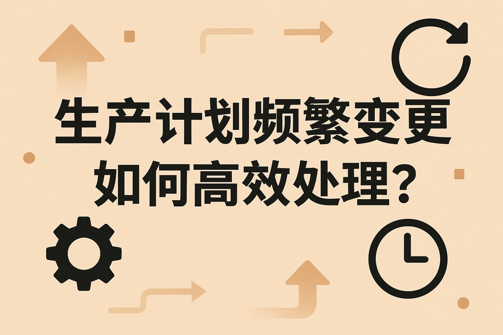 生产计划频繁变更如何高效处理？