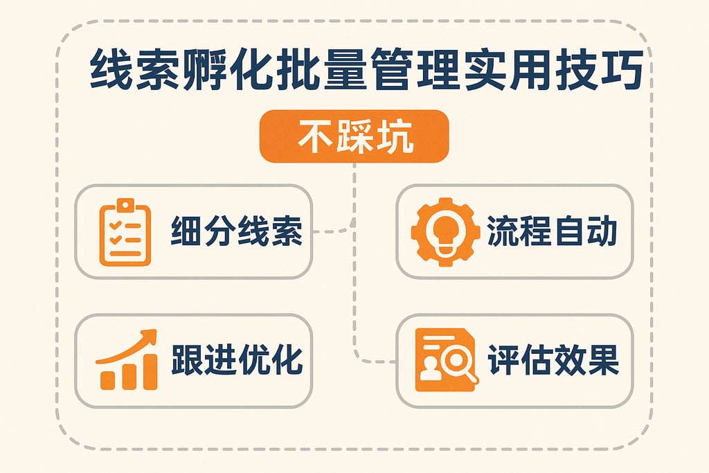 线索孵化批量管理的实用技巧，不踩坑