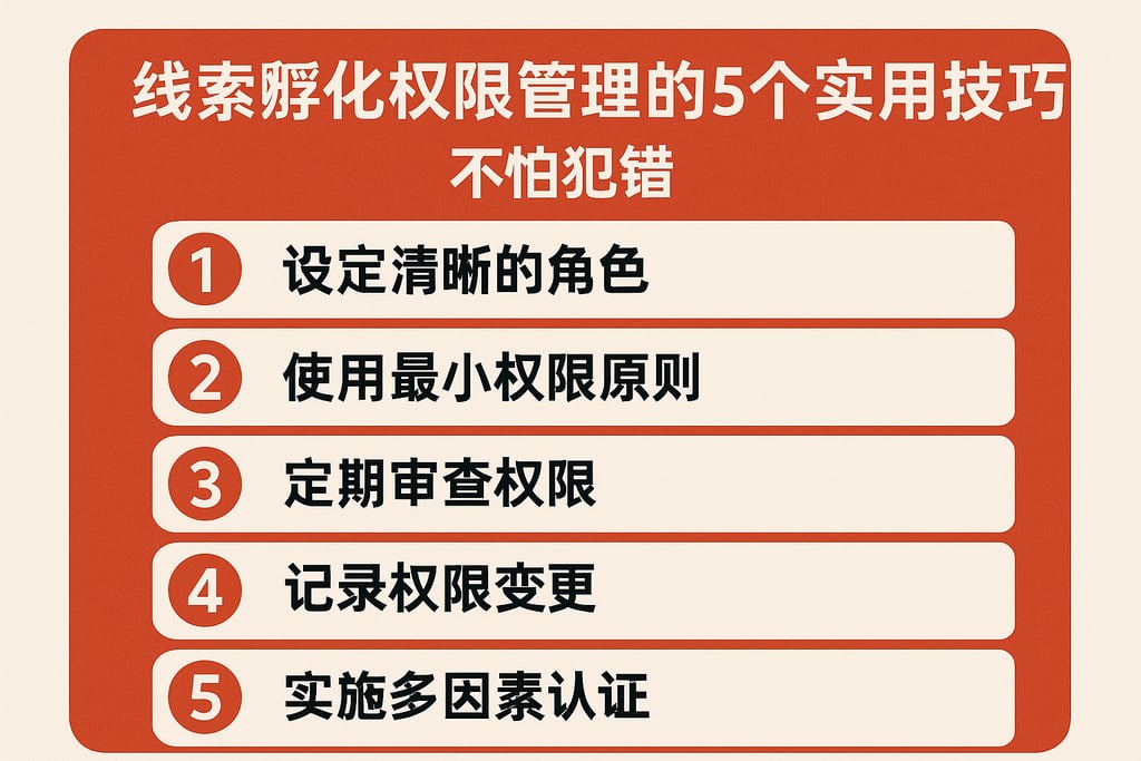 线索孵化权限管理的5个实用技巧，不怕犯错