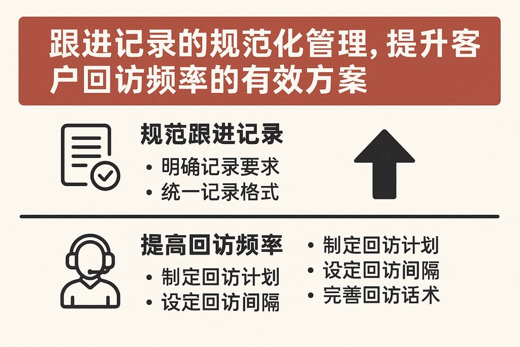 跟进记录的规范化管理，提升客户回访频率的有效方案