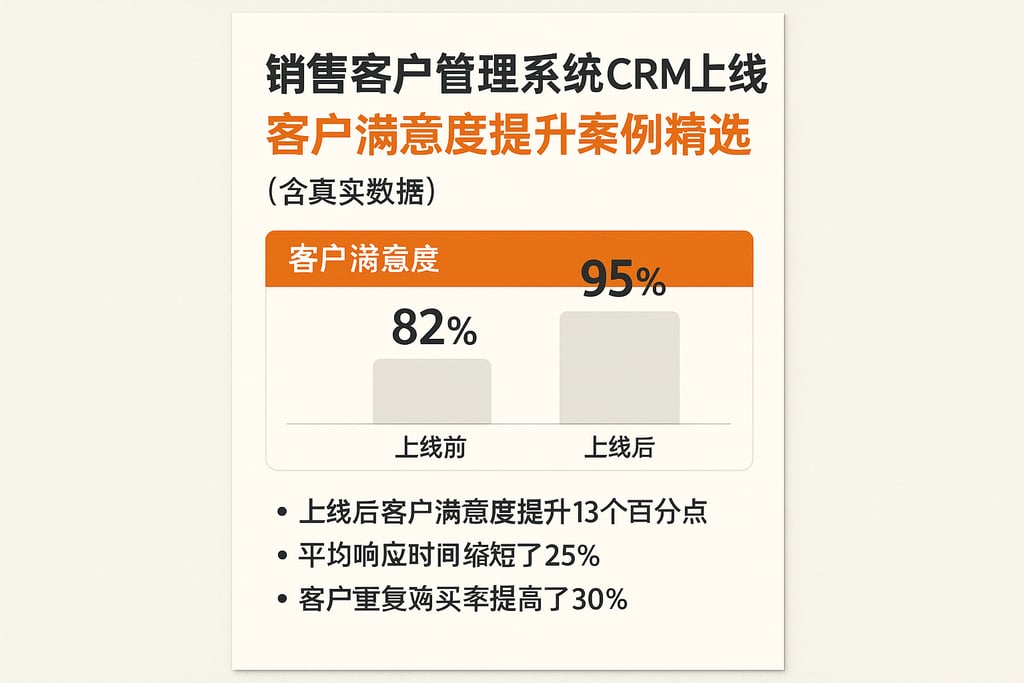 销售客户管理系统CRM上线后，客户满意度提升案例精选（含真实数据）