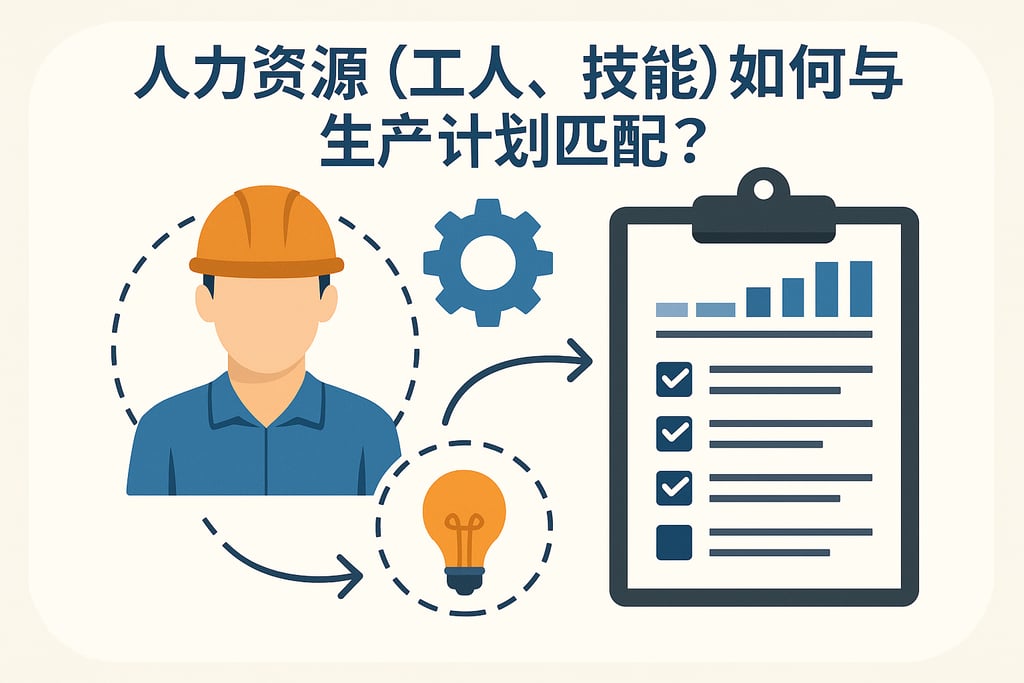人力资源（工人、技能）如何与生产计划匹配？