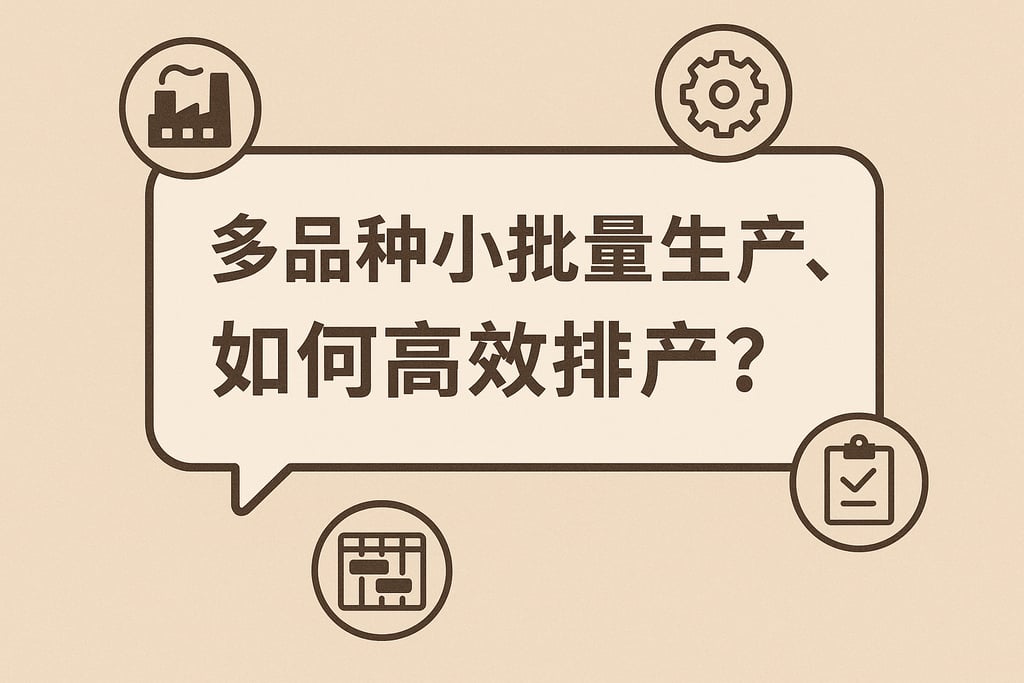 多品种小批量生产，如何高效排产？