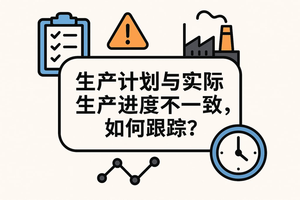 生产计划与实际生产进度不一致，如何跟踪？