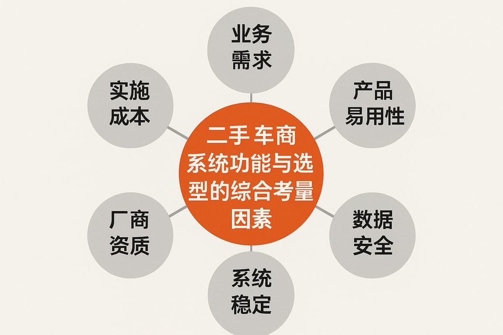 二手车商系统功能与选型的综合考量因素