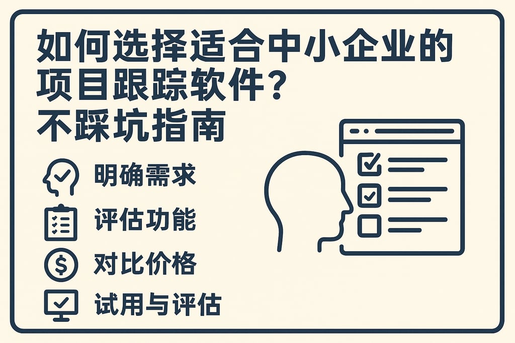 如何选择适合中小企业的项目跟踪软件？不踩坑指南