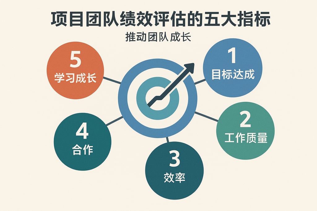 项目团队绩效评估的五大指标，推动团队成长