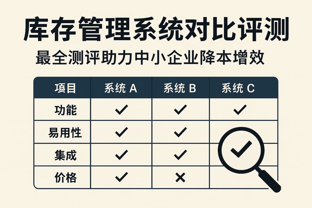 库存管理系统对比评测，最全测评助力中小企业降本增效