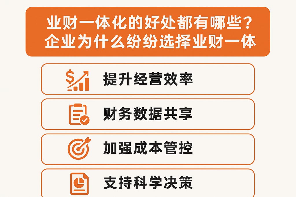 业财一体化的好处都有哪些？企业为什么纷纷选择业财一体化