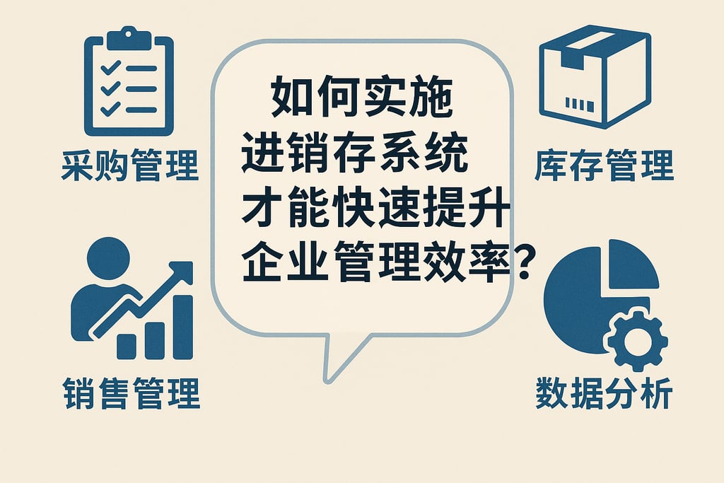 如何实施进销存系统才能快速提升企业管理效率？