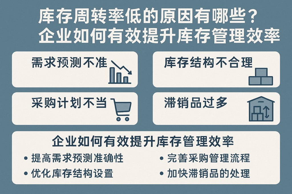 库存周转率低的原因有哪些？企业如何有效提升库存管理效率