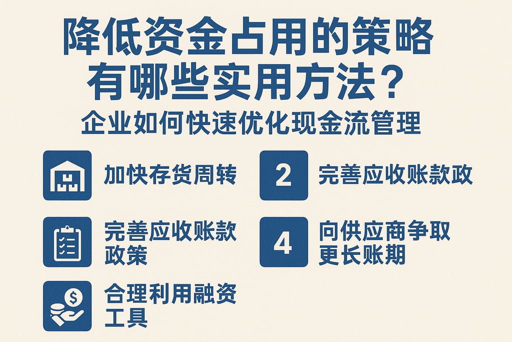 降低资金占用的策略有哪些实用方法？企业如何快速优化现金流管理