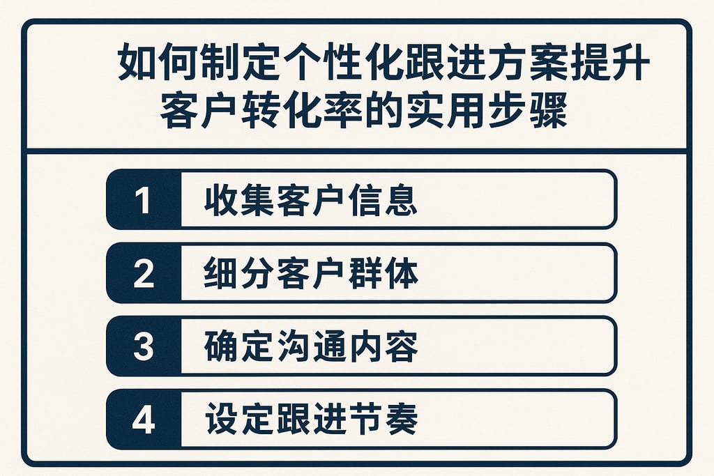 如何制定个性化跟进方案提升客户转化率的实用步骤