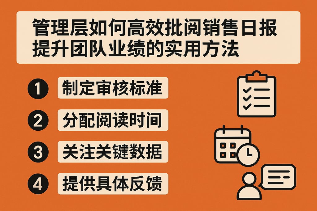 管理层如何高效批阅销售日报提升团队业绩的实用方法