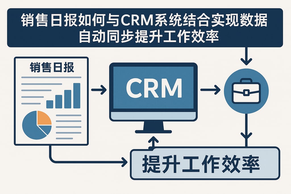 销售日报如何与CRM系统结合实现数据自动同步提升工作效率