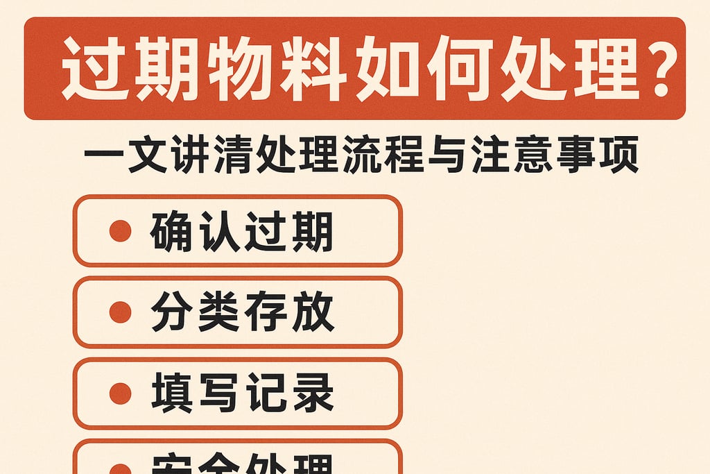 过期物料如何处理？一文讲清处理流程与注意事项