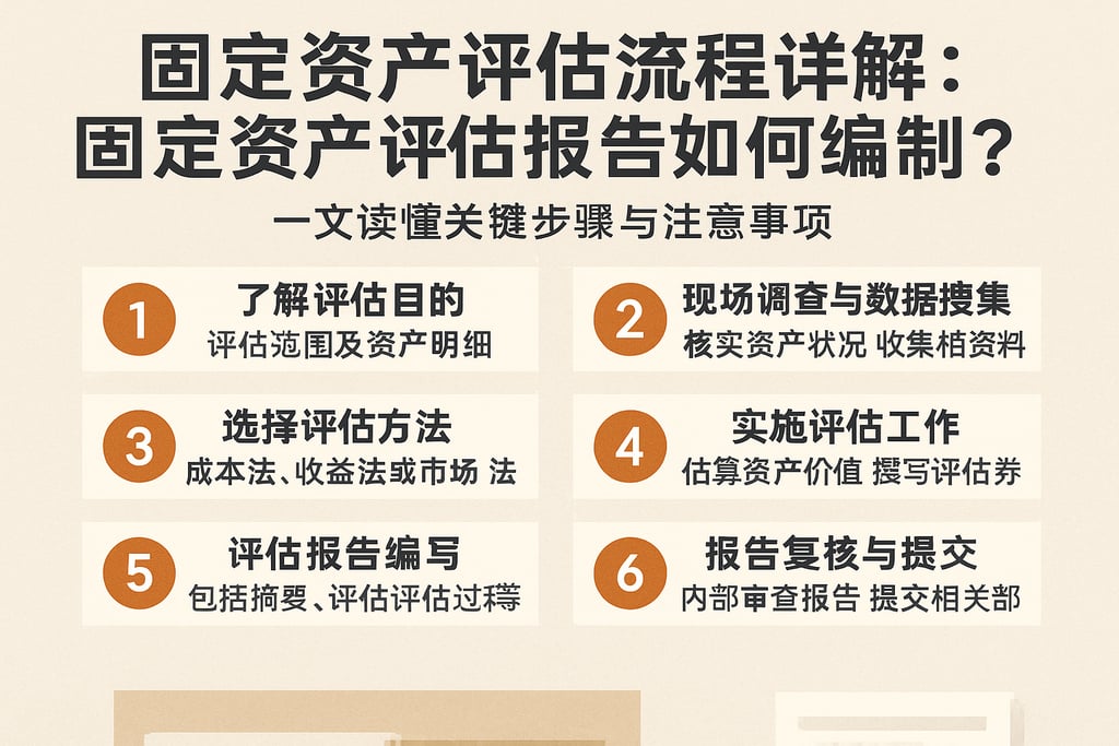 固定资产评估流程详解：固定资产评估报告如何编制？一文读懂关键步骤与注意事项