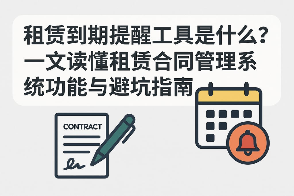 租赁到期提醒工具是什么？一文读懂租赁合同管理系统功能与避坑指南