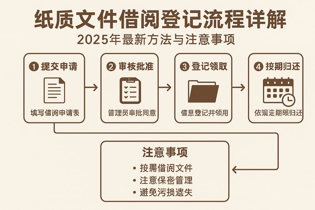 纸质文件借阅登记流程详解：2025年最新方法与注意事项