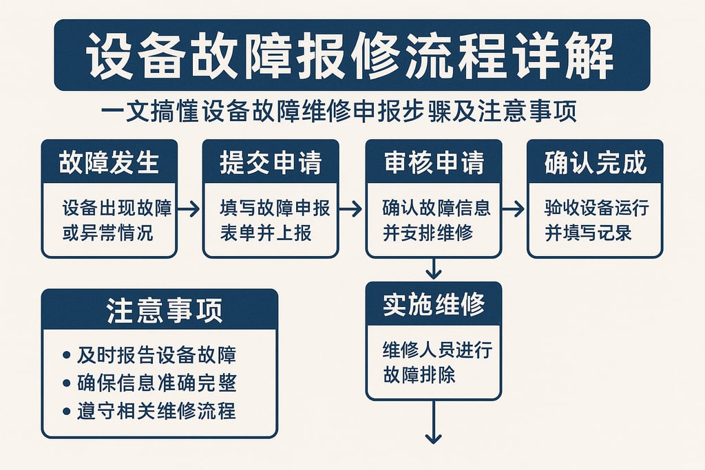 设备故障报修流程详解：一文搞懂设备故障维修申报步骤及注意事项