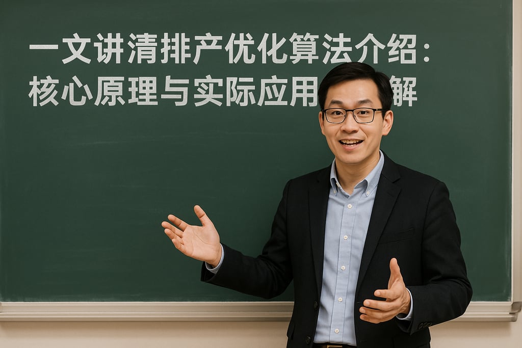 一文讲清排产优化算法介绍：核心原理与实际应用详解