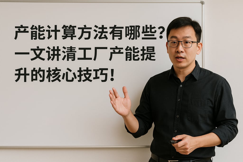 产能计算方法有哪些？一文讲清工厂产能提升的核心技巧！