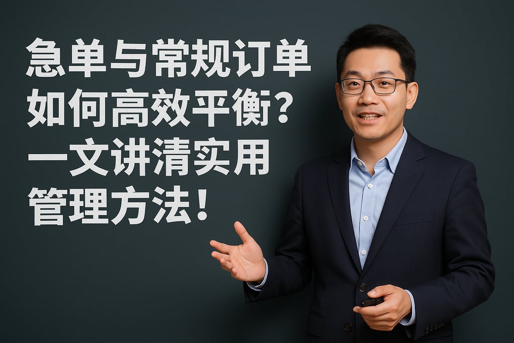 急单与常规订单如何高效平衡？一文讲清实用管理方法！