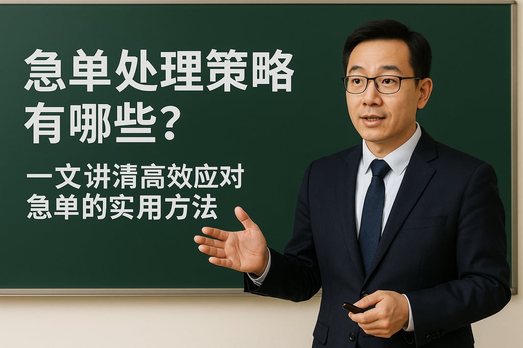 急单处理策略有哪些？一文讲清高效应对急单的实用方法