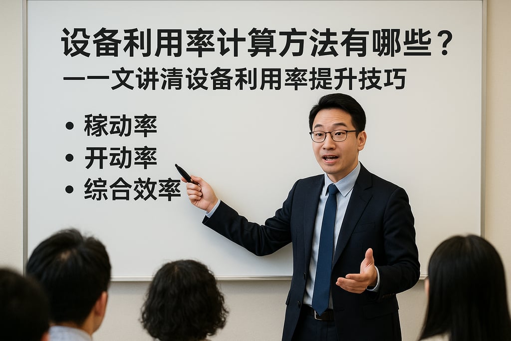 设备利用率计算方法有哪些？一文讲清设备利用率提升技巧